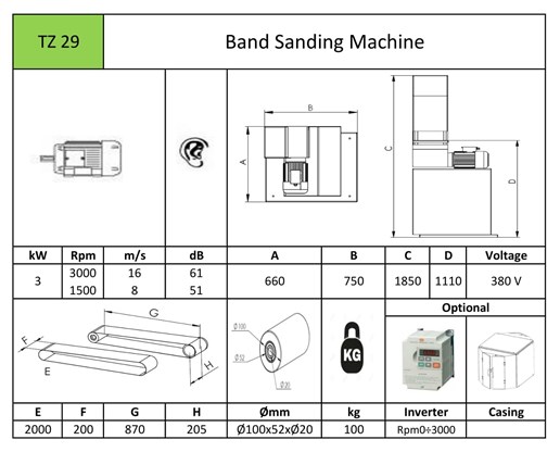 Band Sanding Machine TZ29