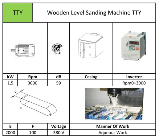 Wooden Level Sanding Machine TTY