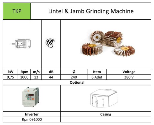 Lintel & Jamb Grinding Machine TKP
