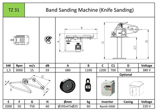Band Sanding Machine (Knife Sanding) TZ31