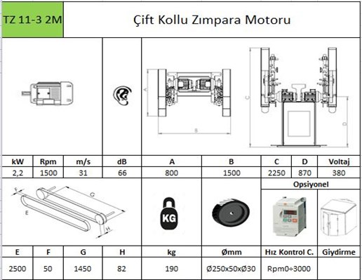 Bant Zımpara Makinesi Tz11-3 2M